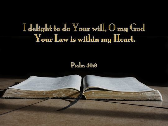 To do Your Will, O LORD, is My Delight