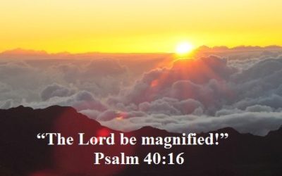 Magnify the LORD and Minimize Your Problem