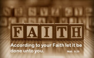 According to YOUR faith